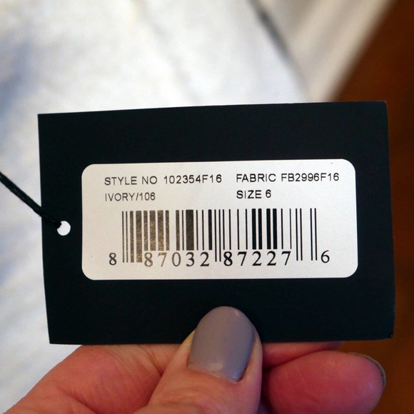 NWT Alexander Wang Wool Boucle & Lambskin Mini Skirt, Size 6 - Picture 8 of 8